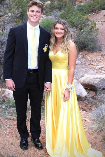 Yellow Prom Dresses,Evening Dress Pretty Prom Dresses HZ1023
